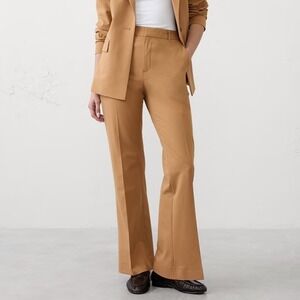 Banana Republic Bootcut Sculpted Stretch Trouser 8 Tall Brown Office Career